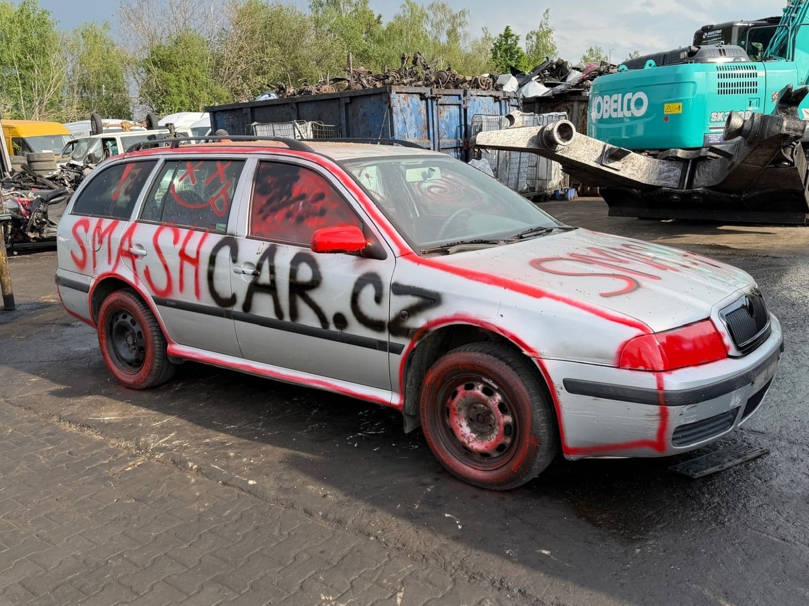 Vůz připravený pro Smash Car Praha